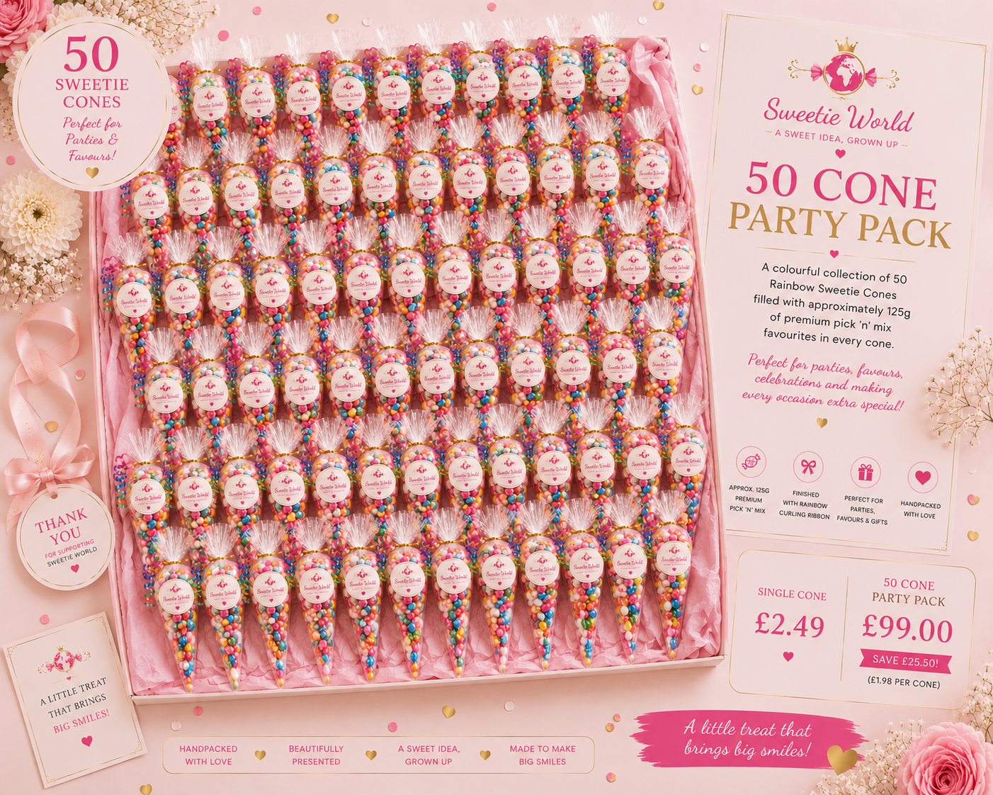 100 Candy Cone pack