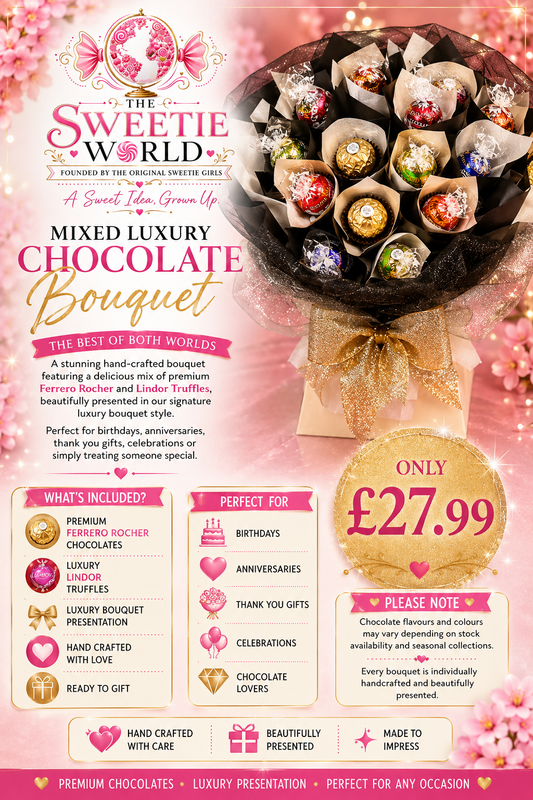 🍫✨ Mixed Luxury Chocolate Bouquet ✨🍫